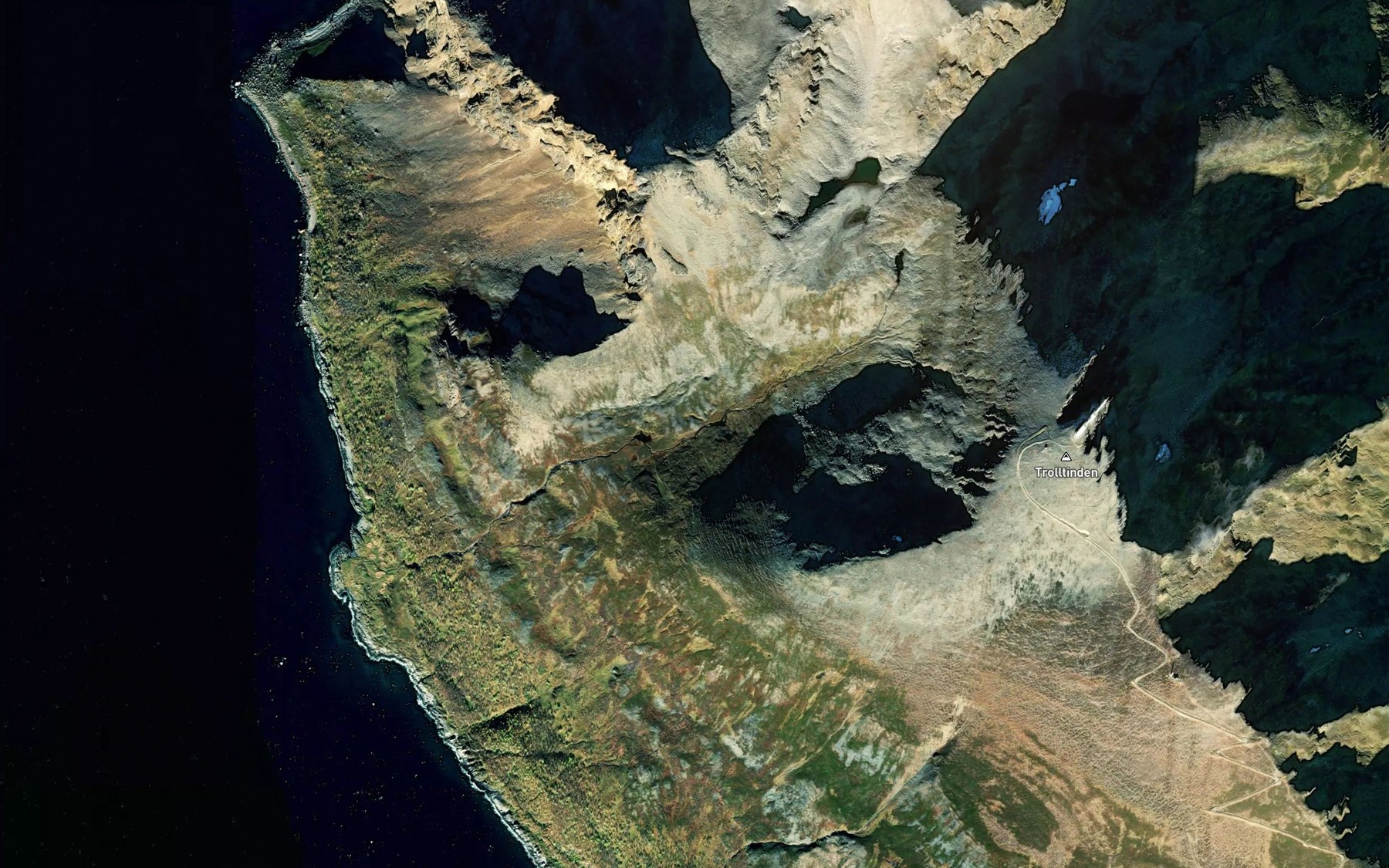 Satellite map of the Sotneselva