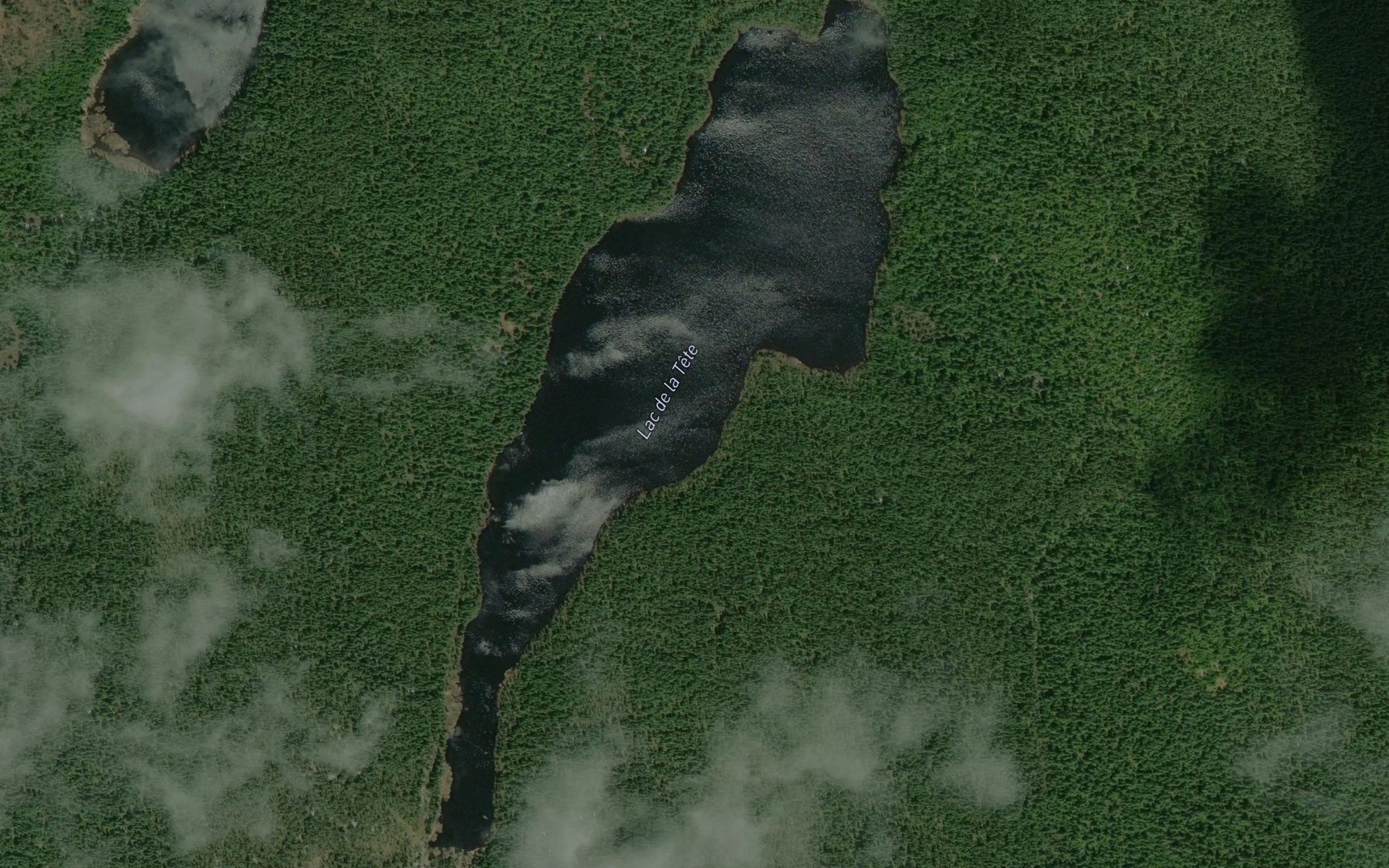 Satellite map of the Lac de la Tete
