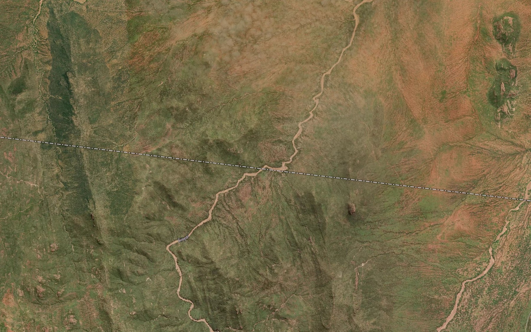 Satellite map of the Sinyai