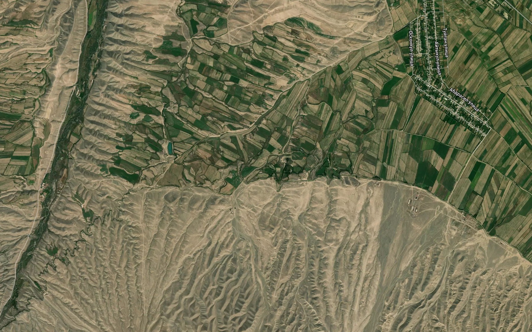Satellite map of the Aryk Dzhalpak-Til'