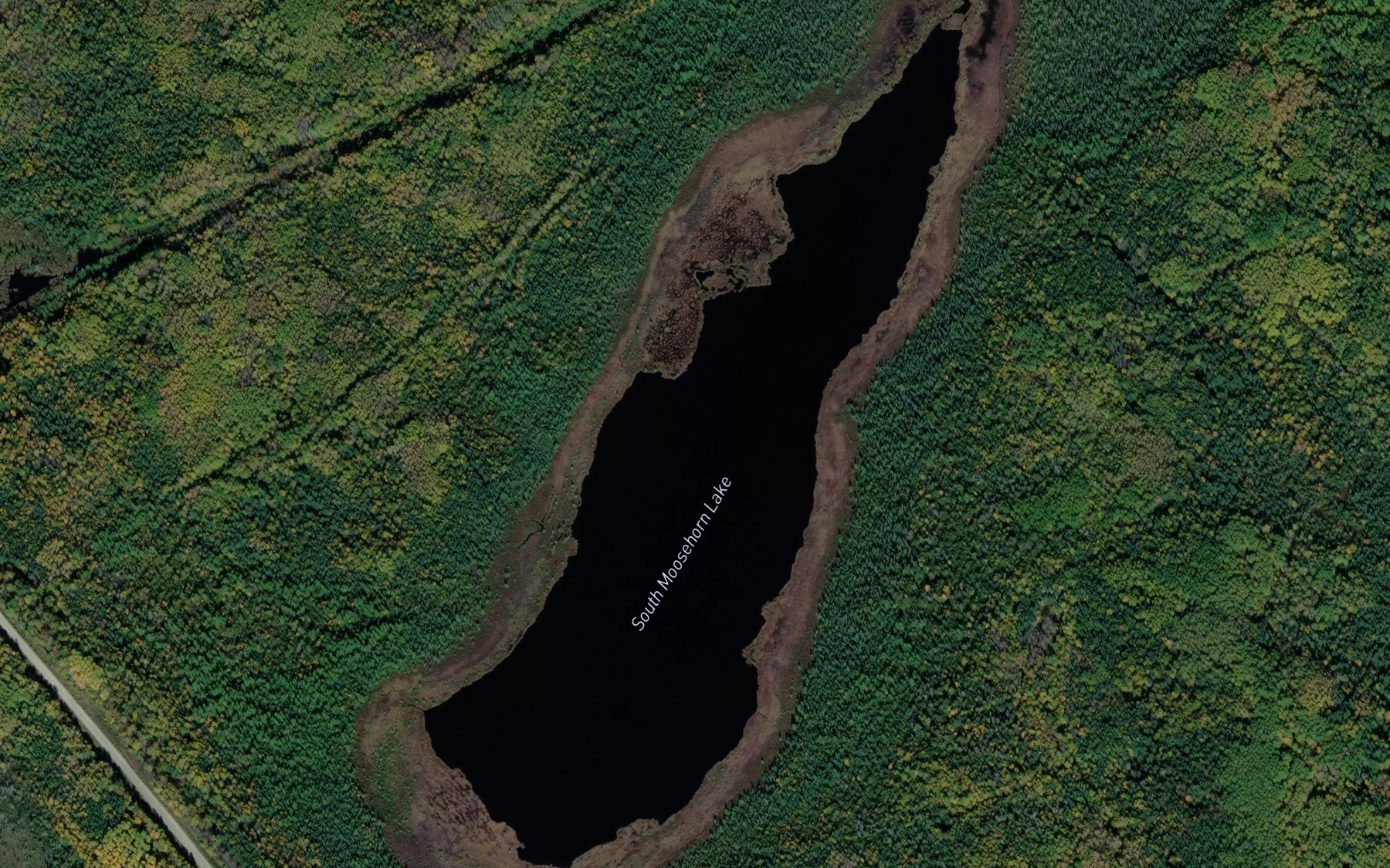 Satellite map of the South Moosehorn Lake