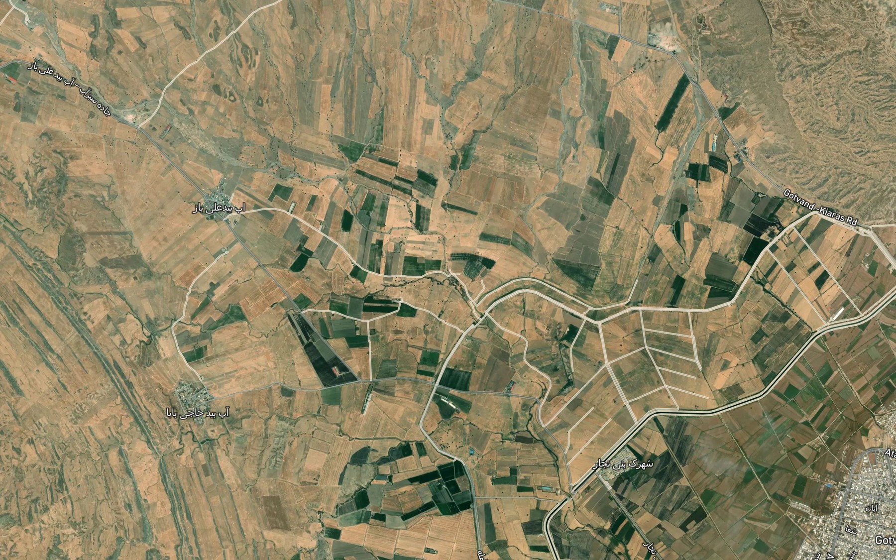 Satellite map of the Nahr-e Sabz Ab