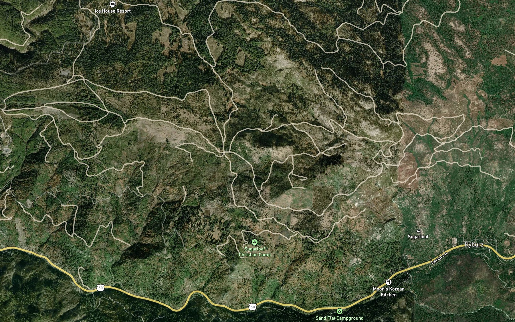 Satellite map of the Granite Spring