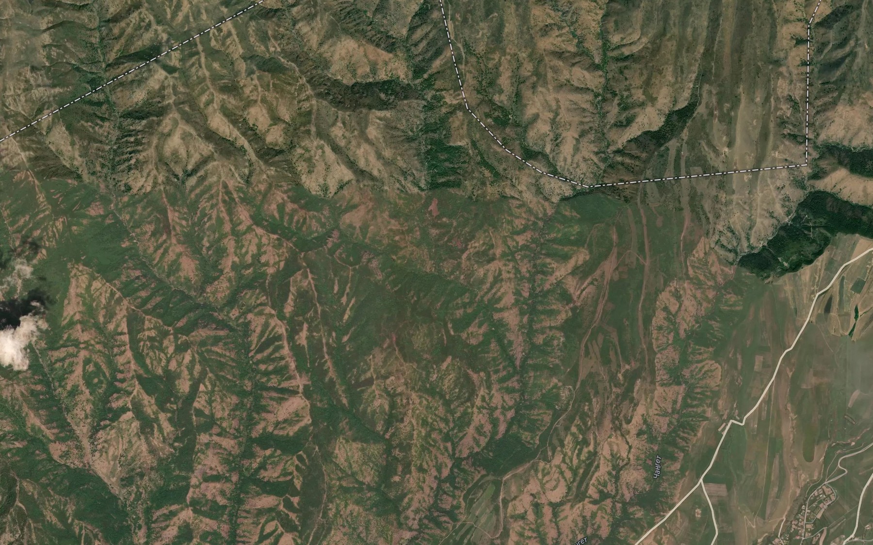Satellite map of the Ortok-Say