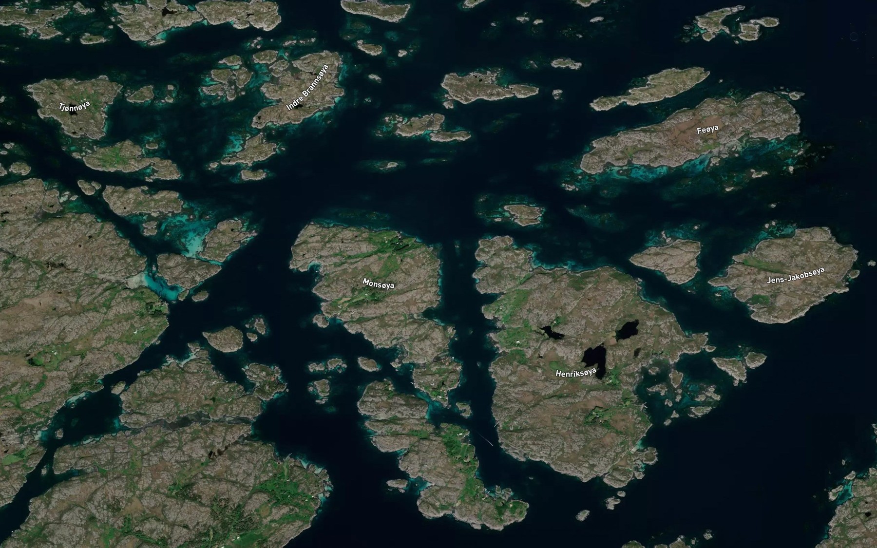 Satellite map of the Vikern