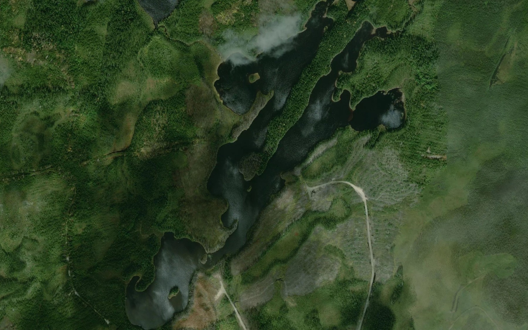 Satellite map of the Lac Cooper