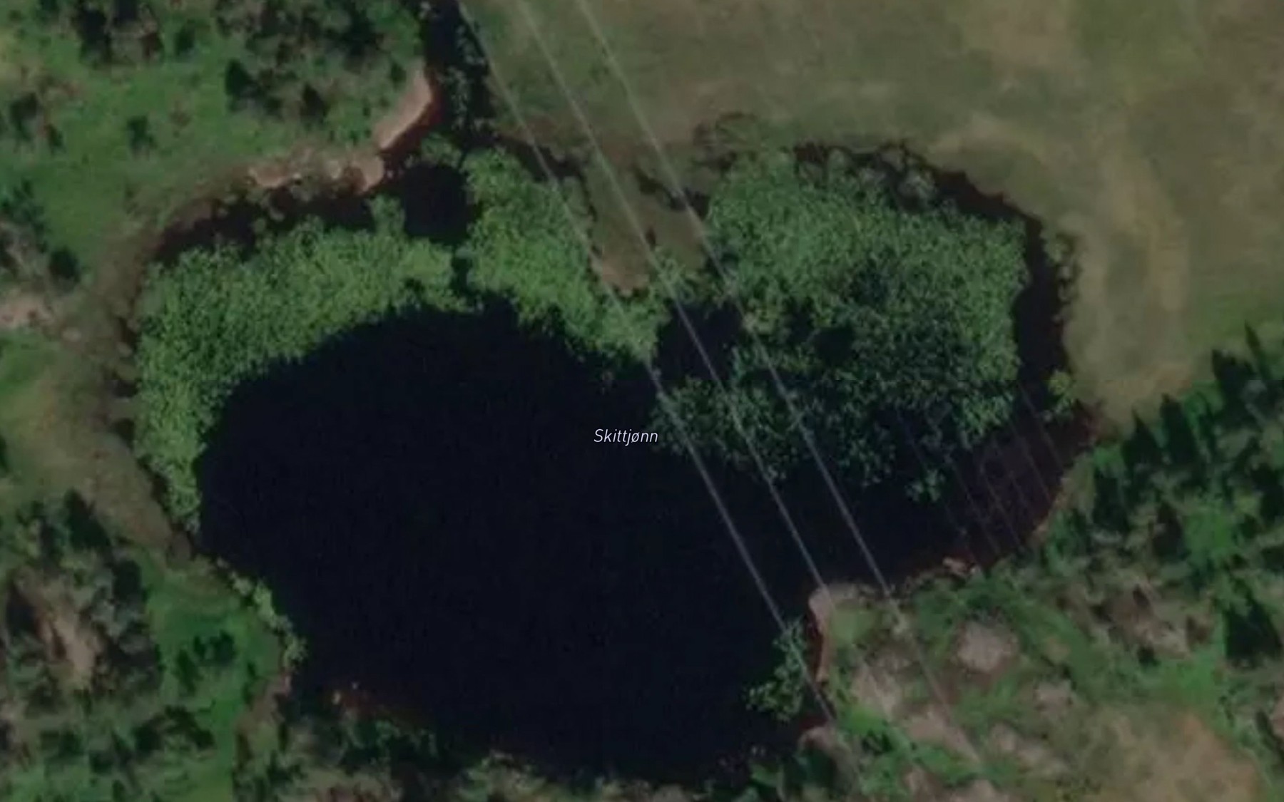 Satellite map of the Skittjonn