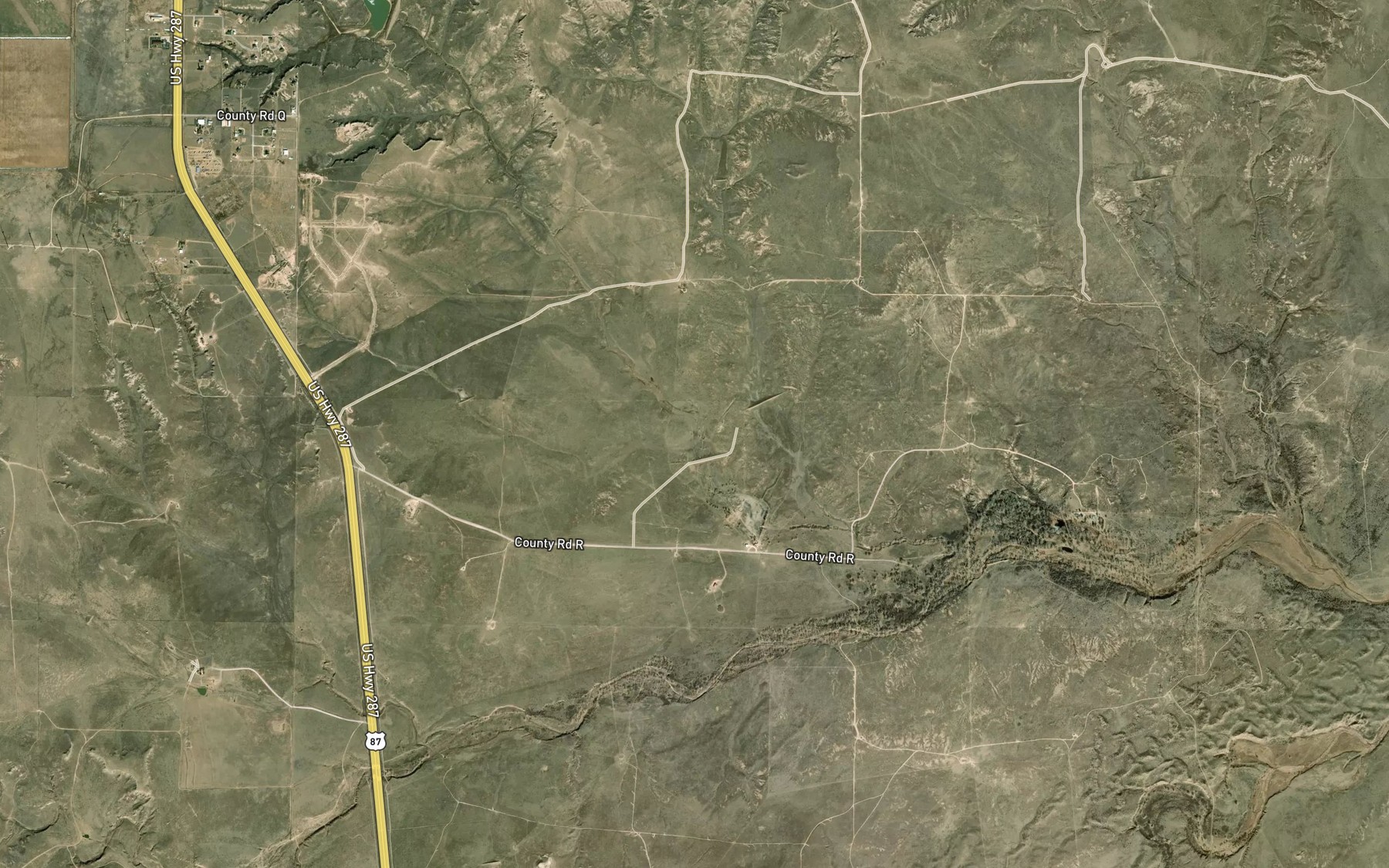 Satellite map of the Coon Lake Number 2