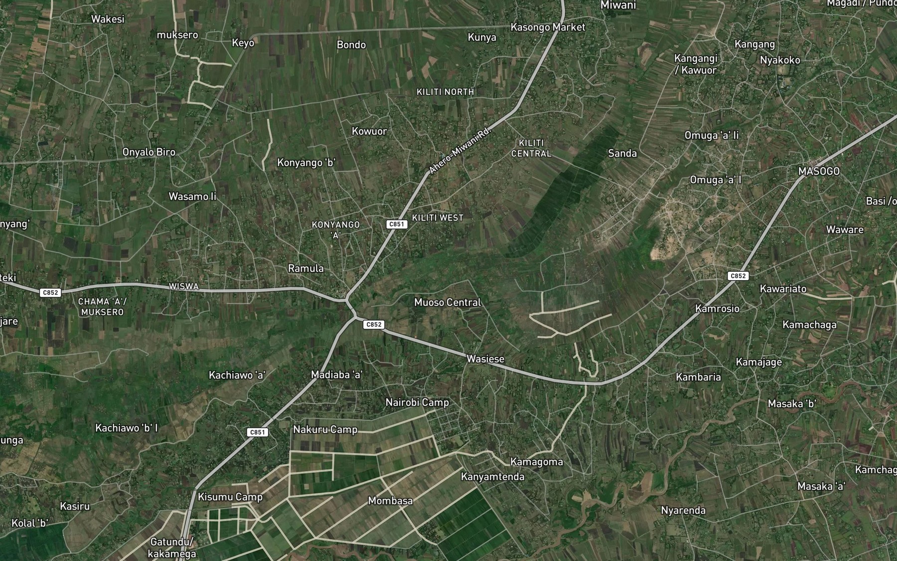 Satellite map of the Oroba