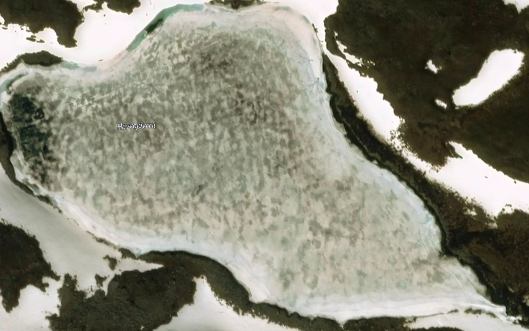 Satellite map of the Havvujavrit