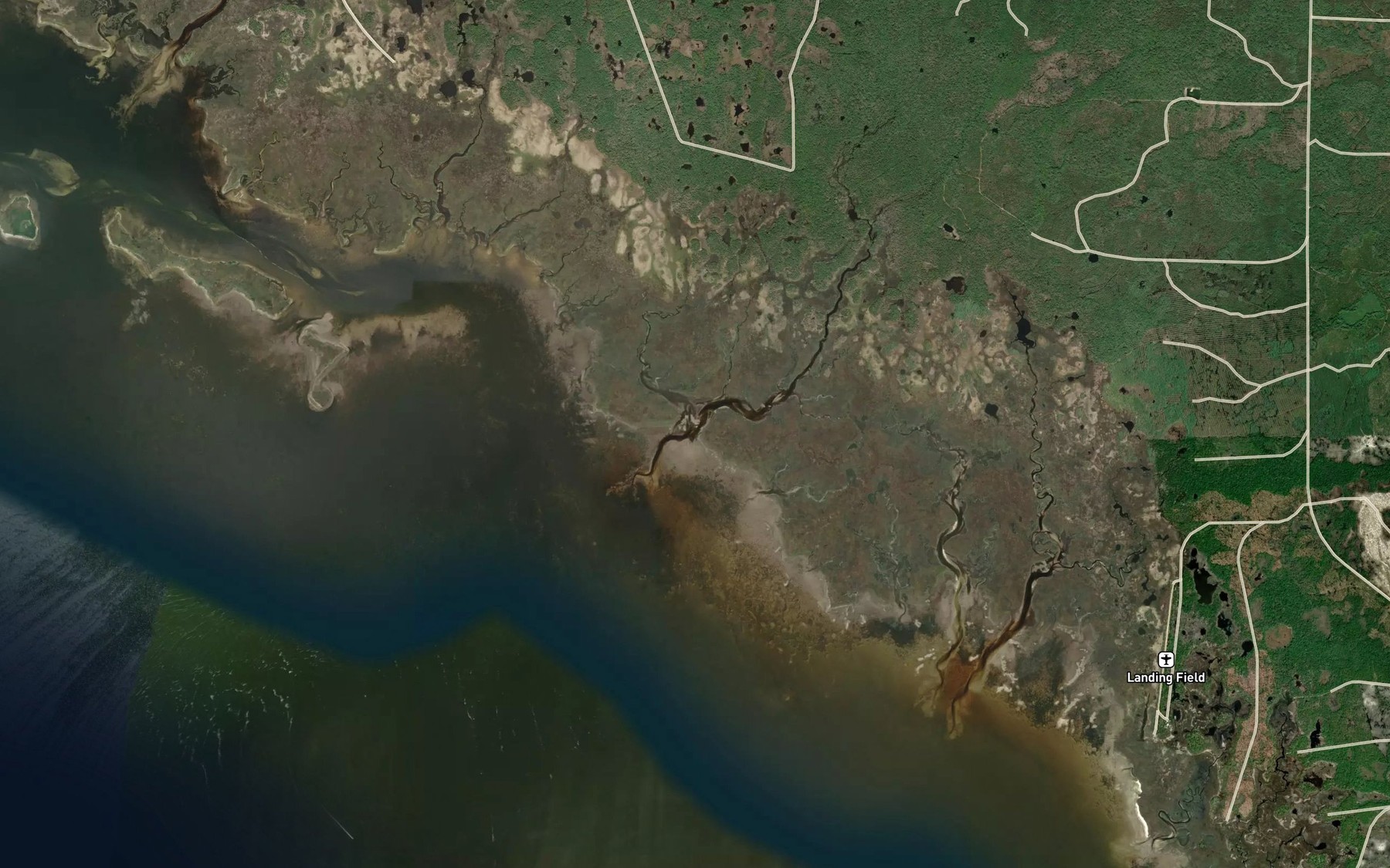 Satellite map of the Little Rocky Creek