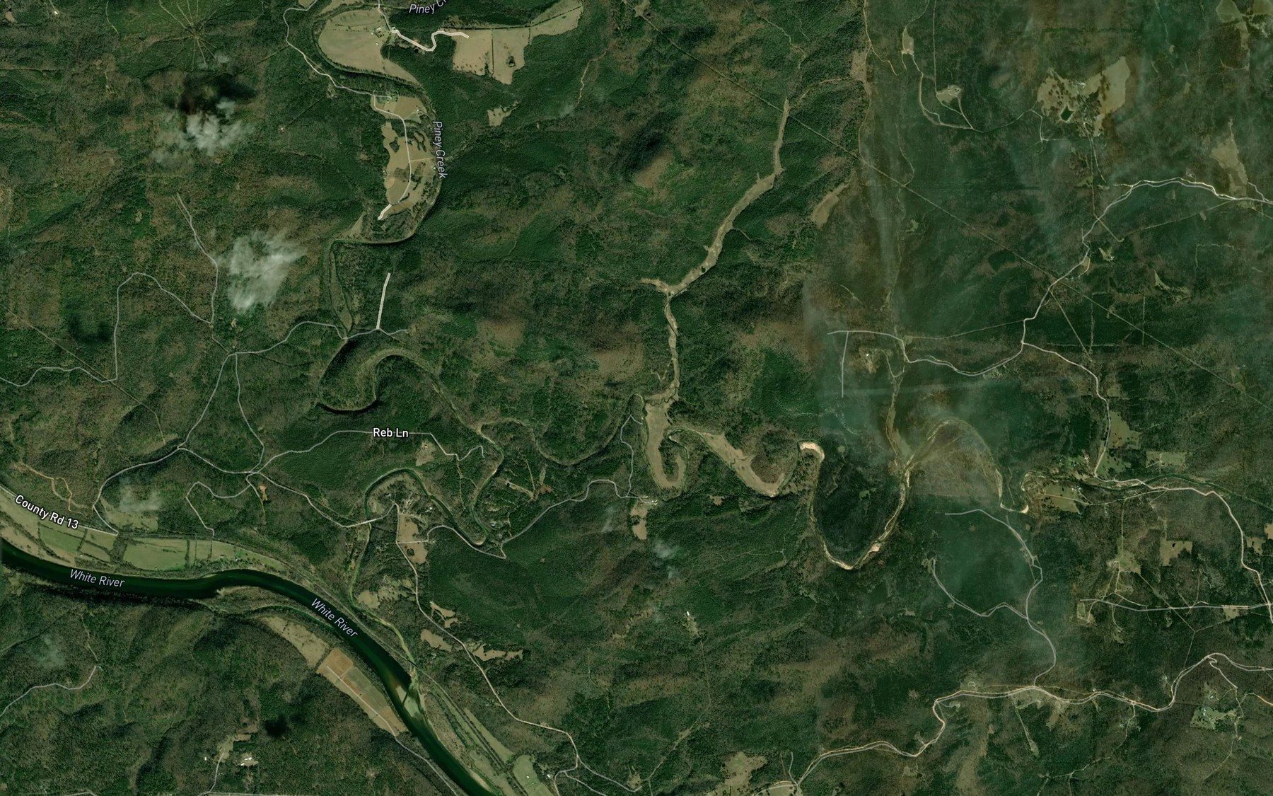 Satellite map of the Pearogue Branch