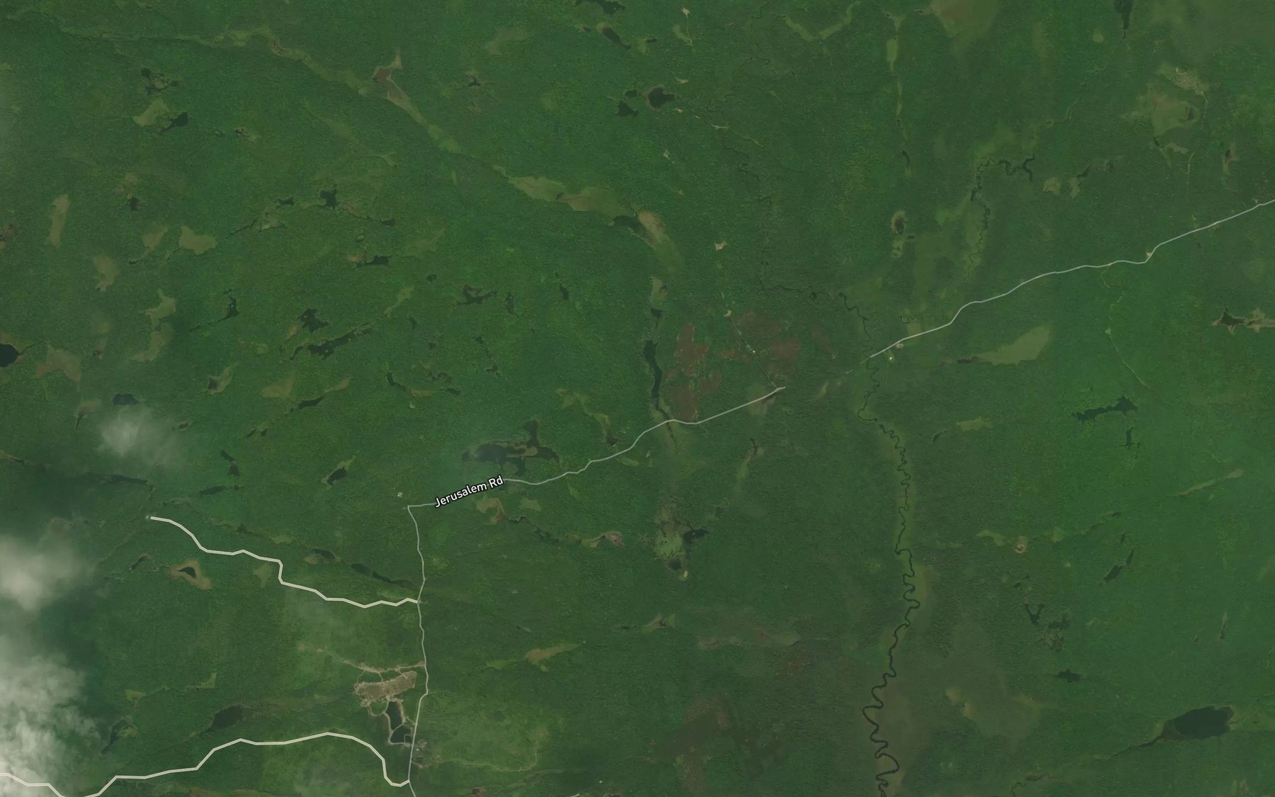 Satellite map of the Holly Pond