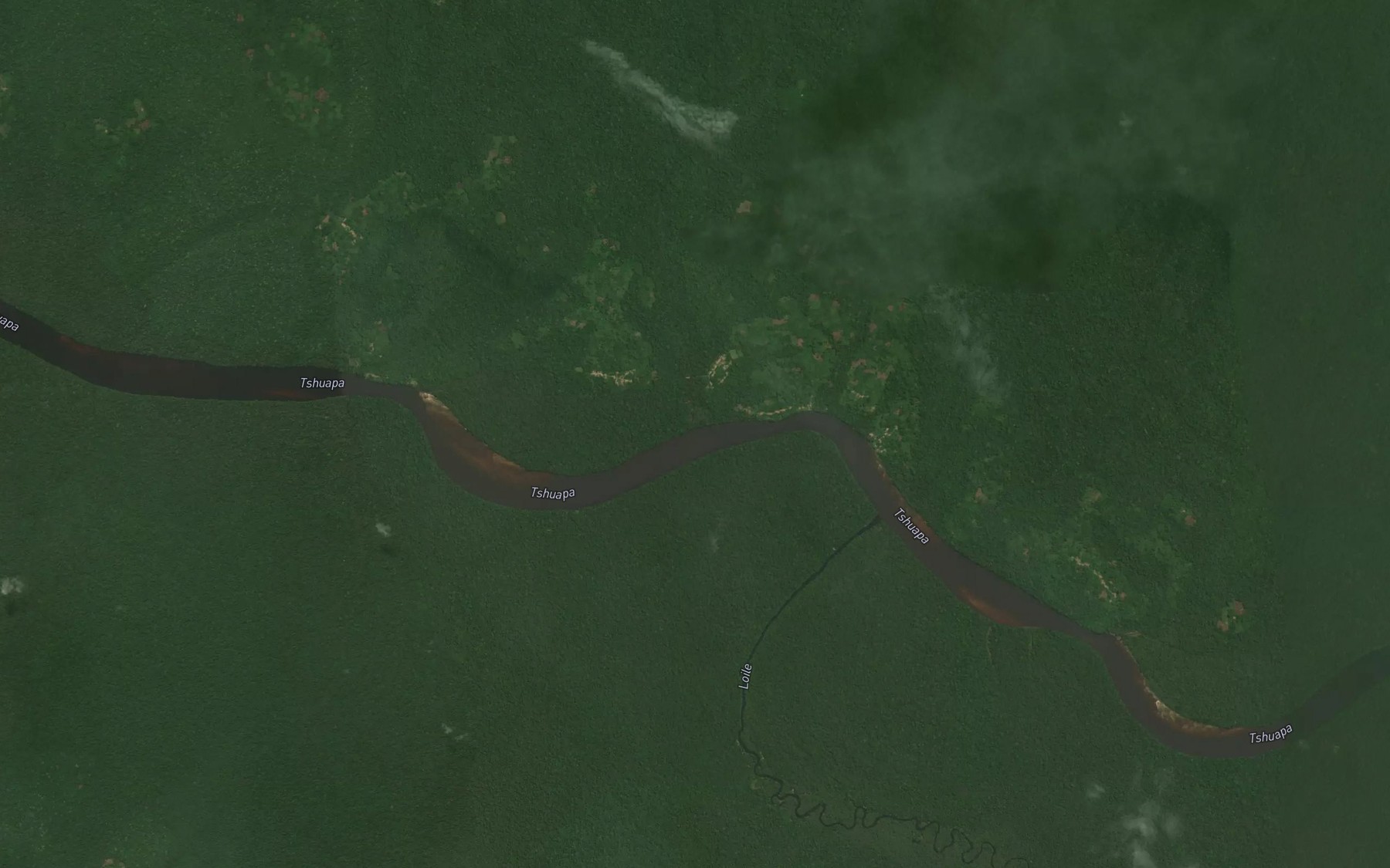 Satellite map of the Yenge