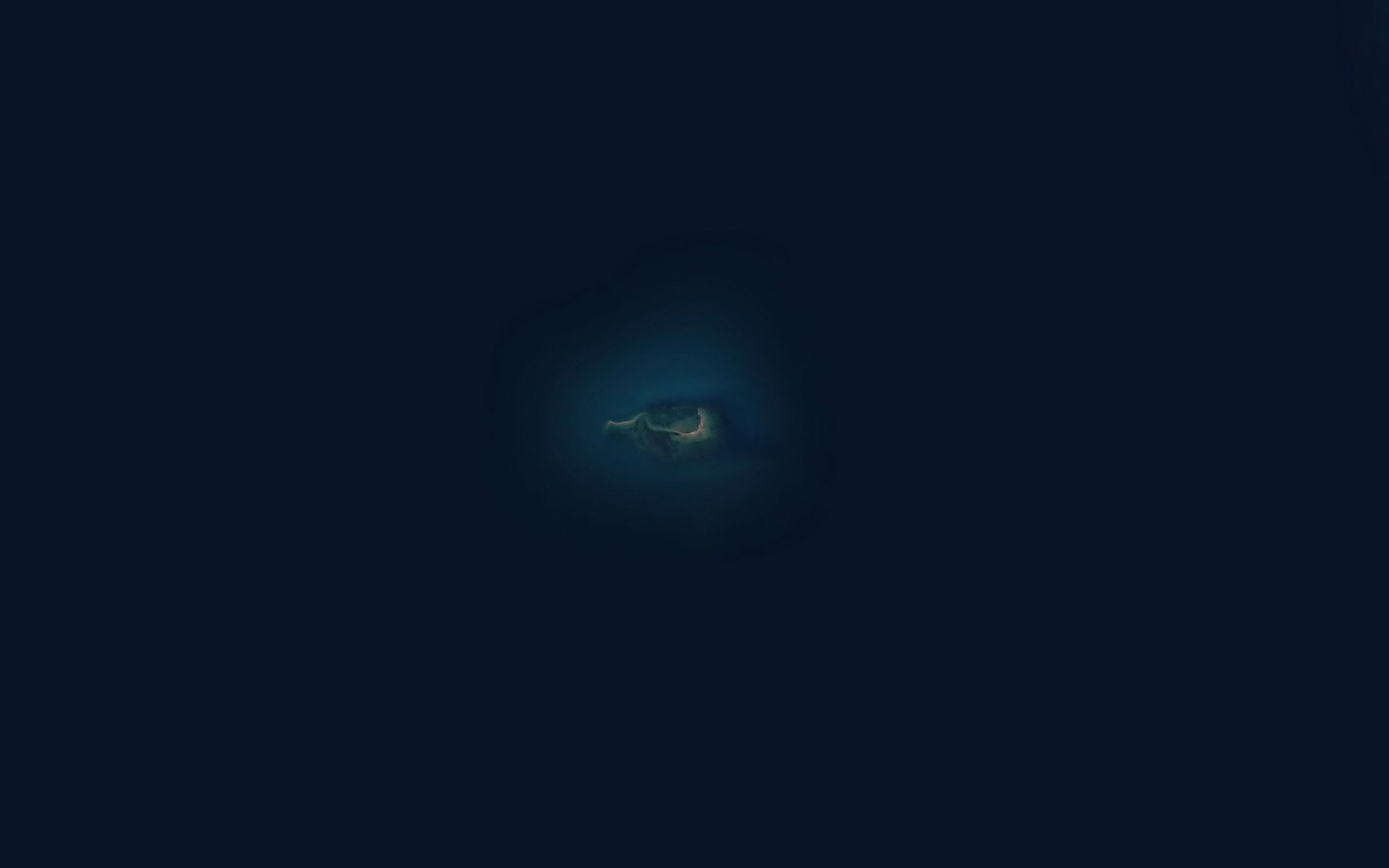Satellite map of the Pandora Reef