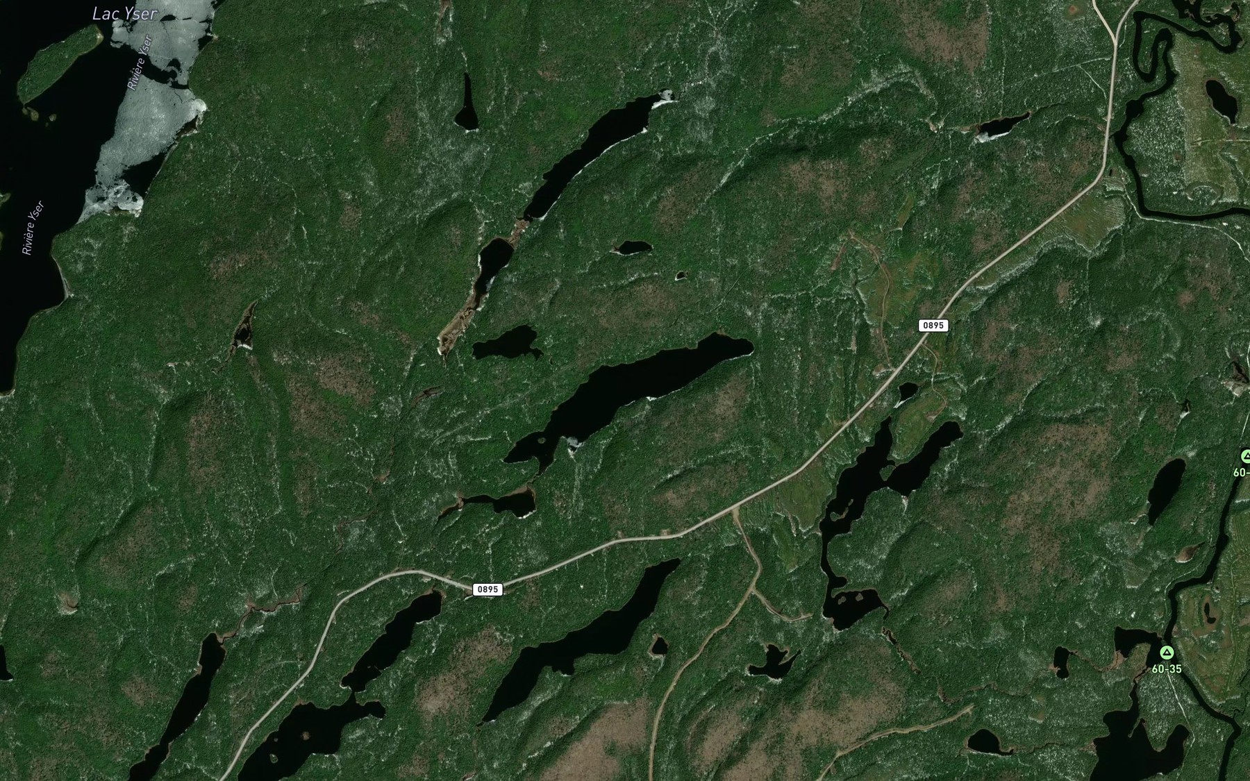 Satellite map of the Lac Spender