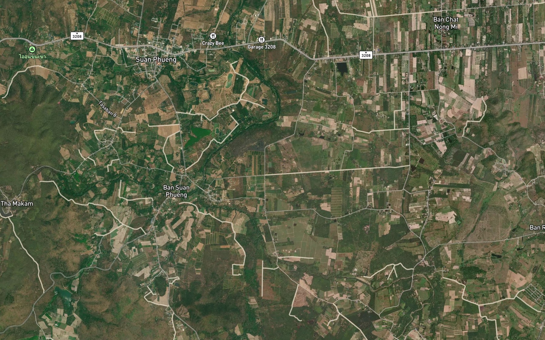 Satellite map of the Sa Nam Ban Ta Khoei