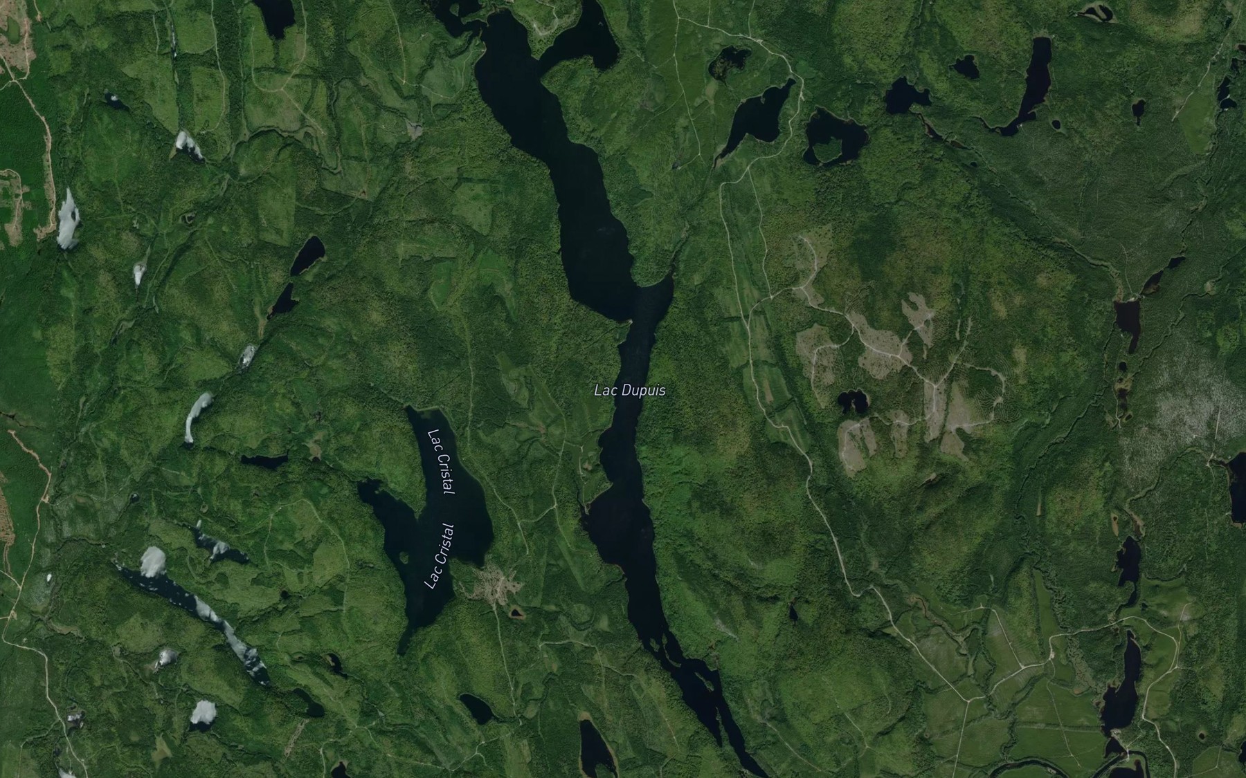Satellite map of the Lac Dupuis