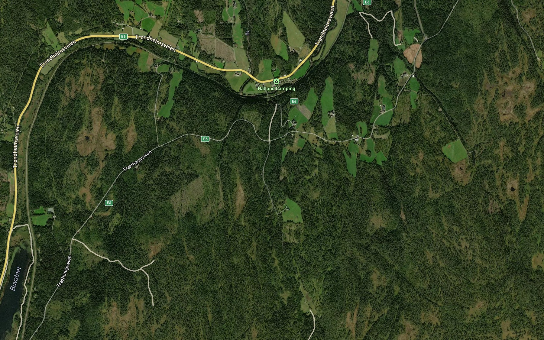 Satellite map of the Vadlokkjbekken