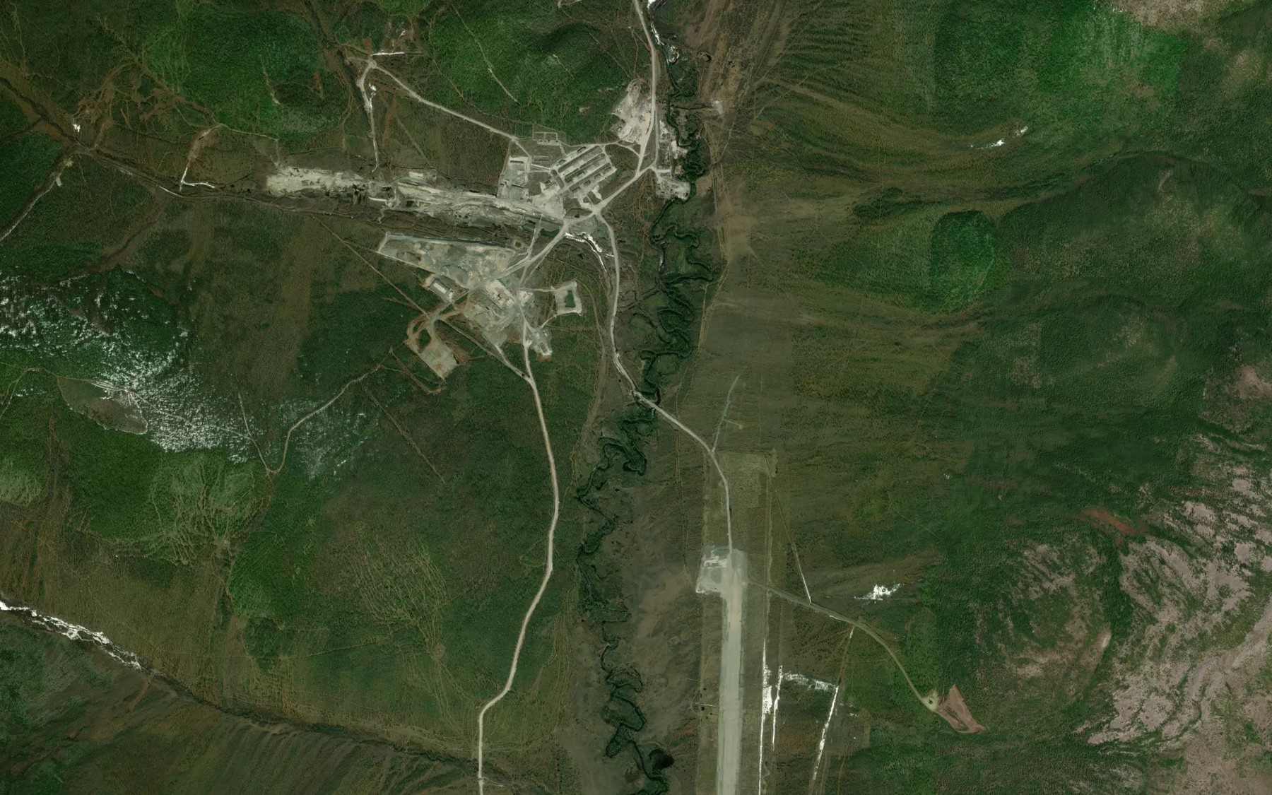 Satellite map of the Tas-Yuryakh