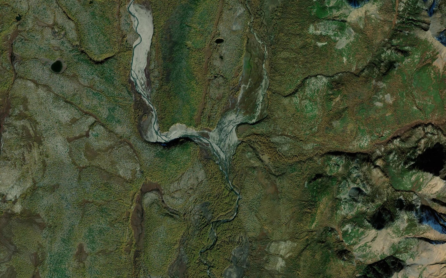 Satellite map of the Svetlyy