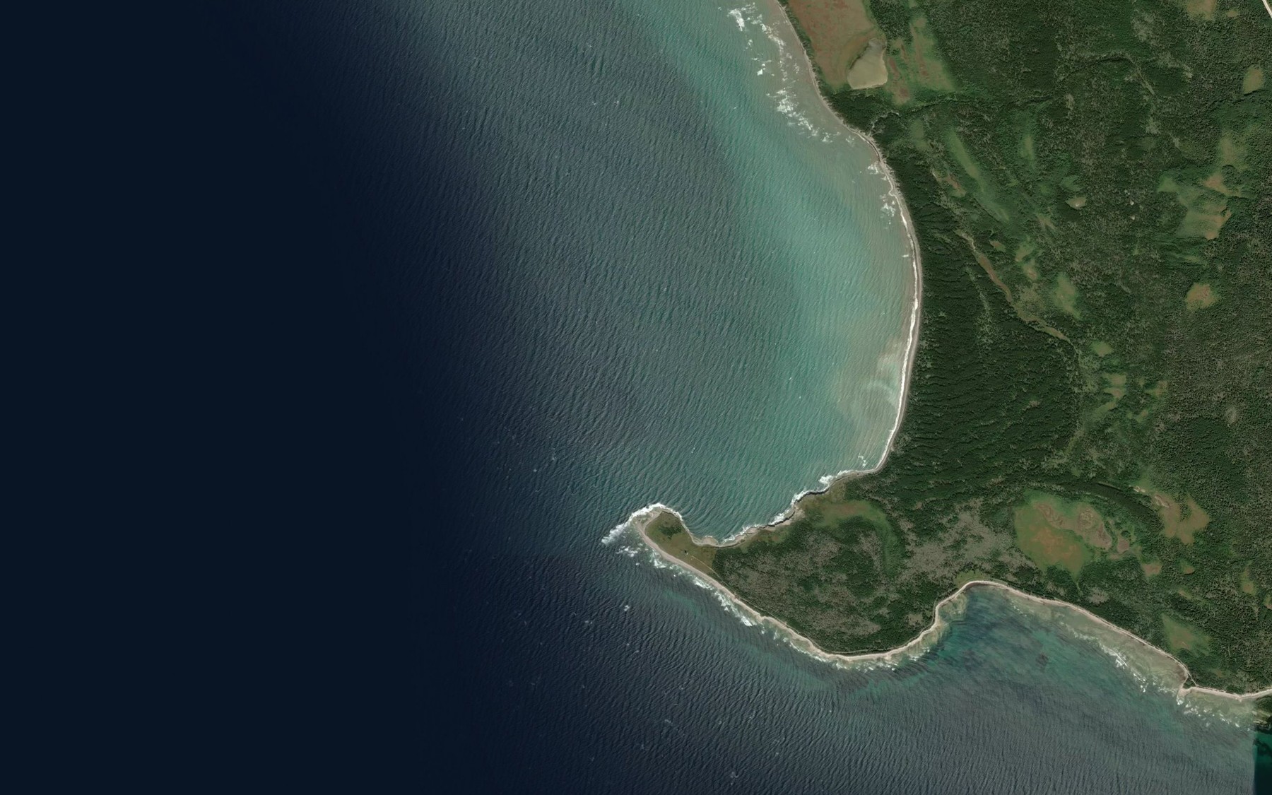 Satellite map of the Anse des Pope