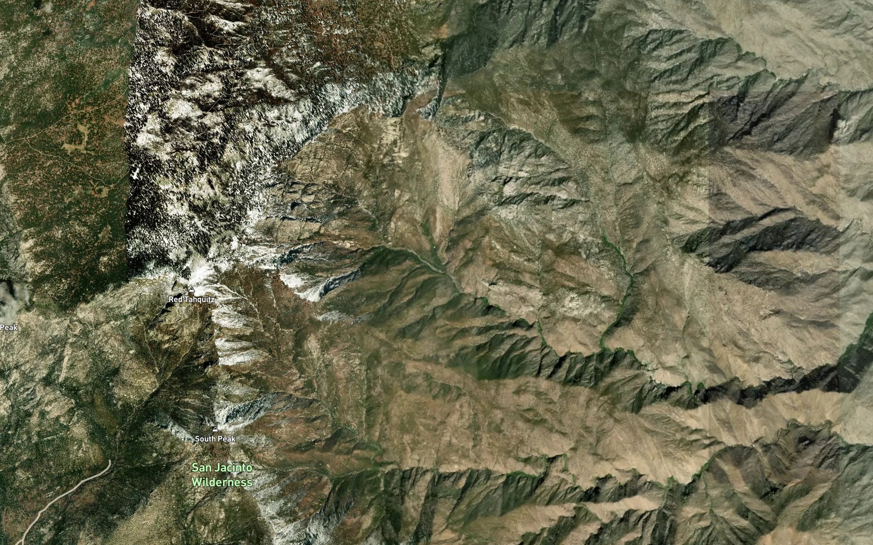 Satellite map of the Sulphur Spring