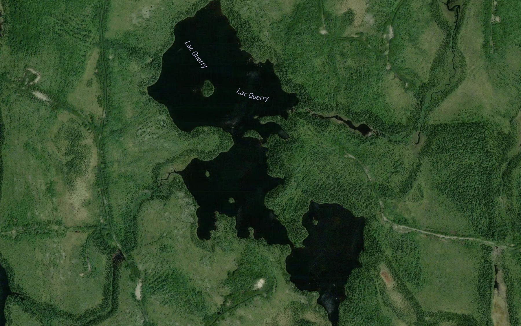 Satellite map of the Lac Querry