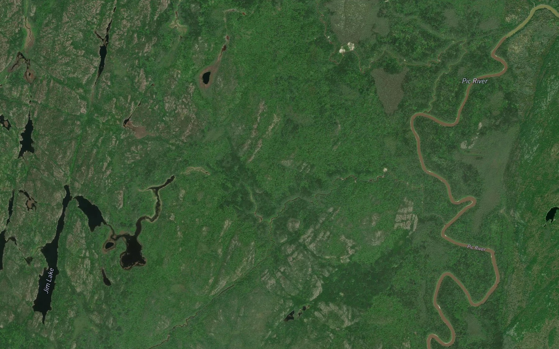 Satellite map of the Skipper Creek