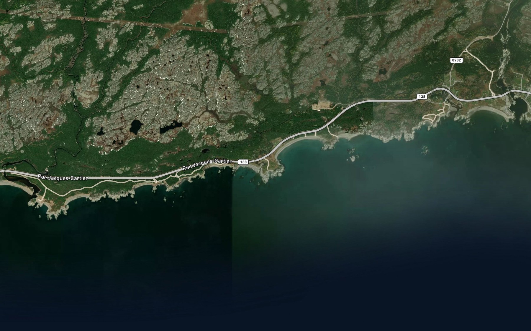 Satellite map of the Anse a Pic