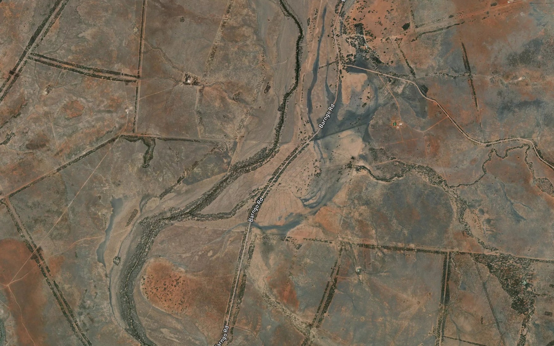 Satellite map of the Washpool Creek