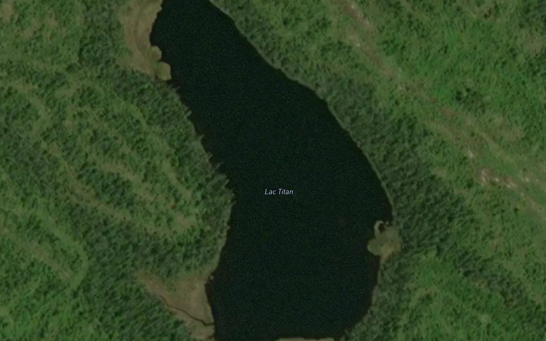 Satellite map of the Lac Titan