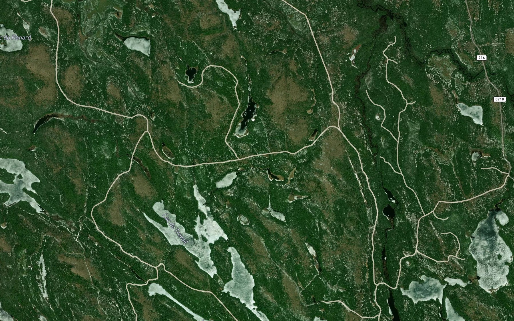 Satellite map of the Etang Maria