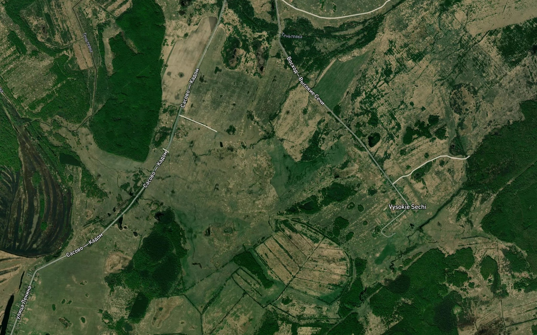 Satellite map of the Ten'tevka