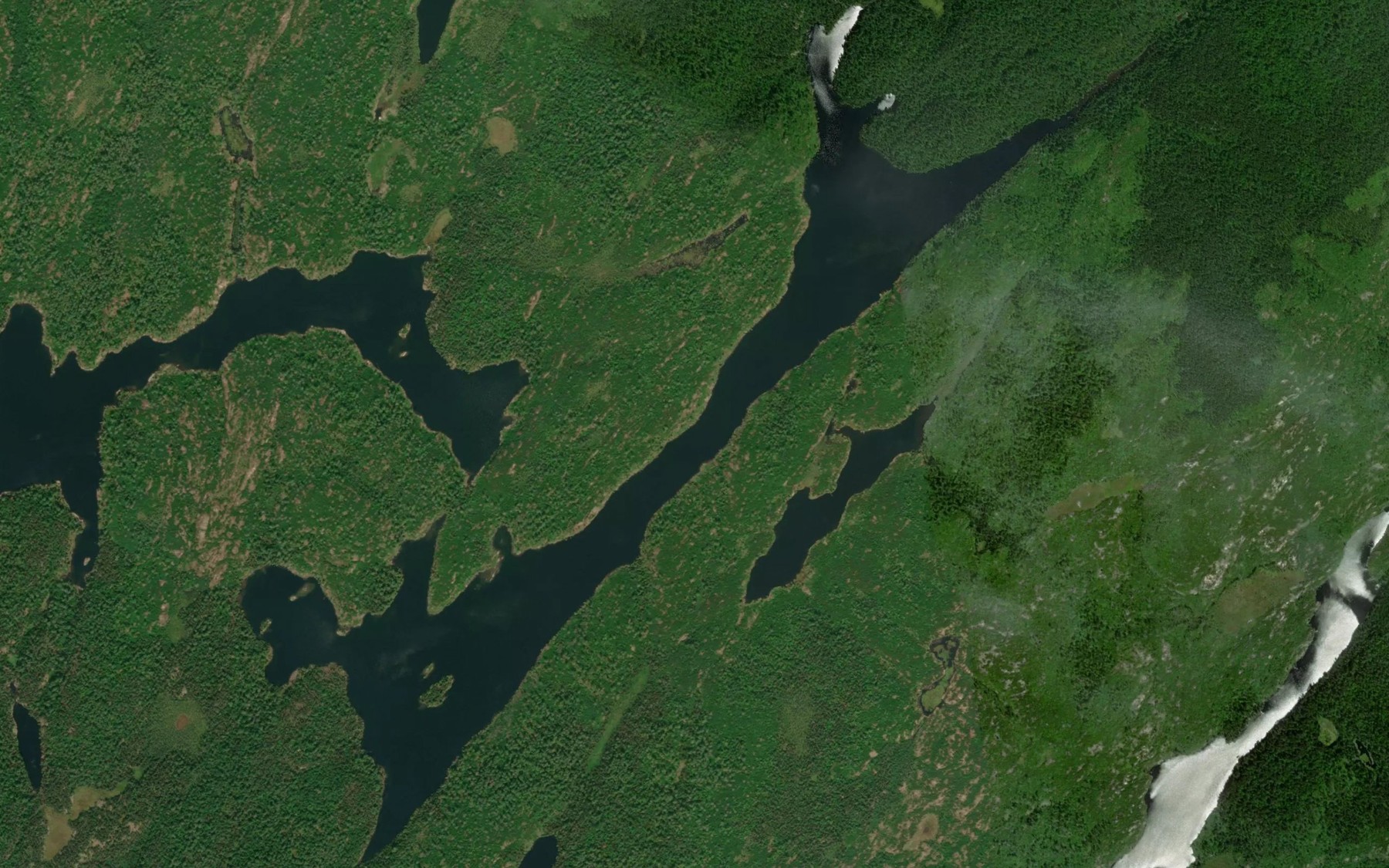 Satellite map of the Shan Walshe Lake