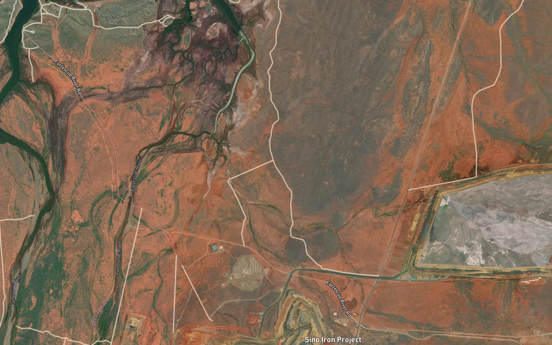 Satellite map of the Marda Pool