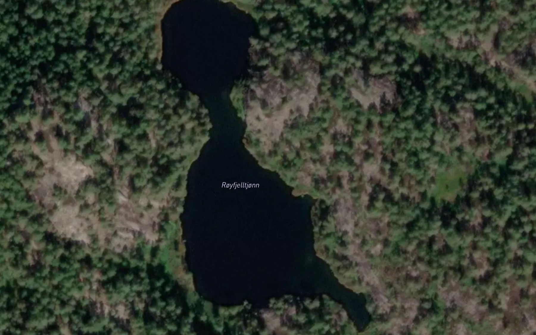 Satellite map of the Royfjelltjonn