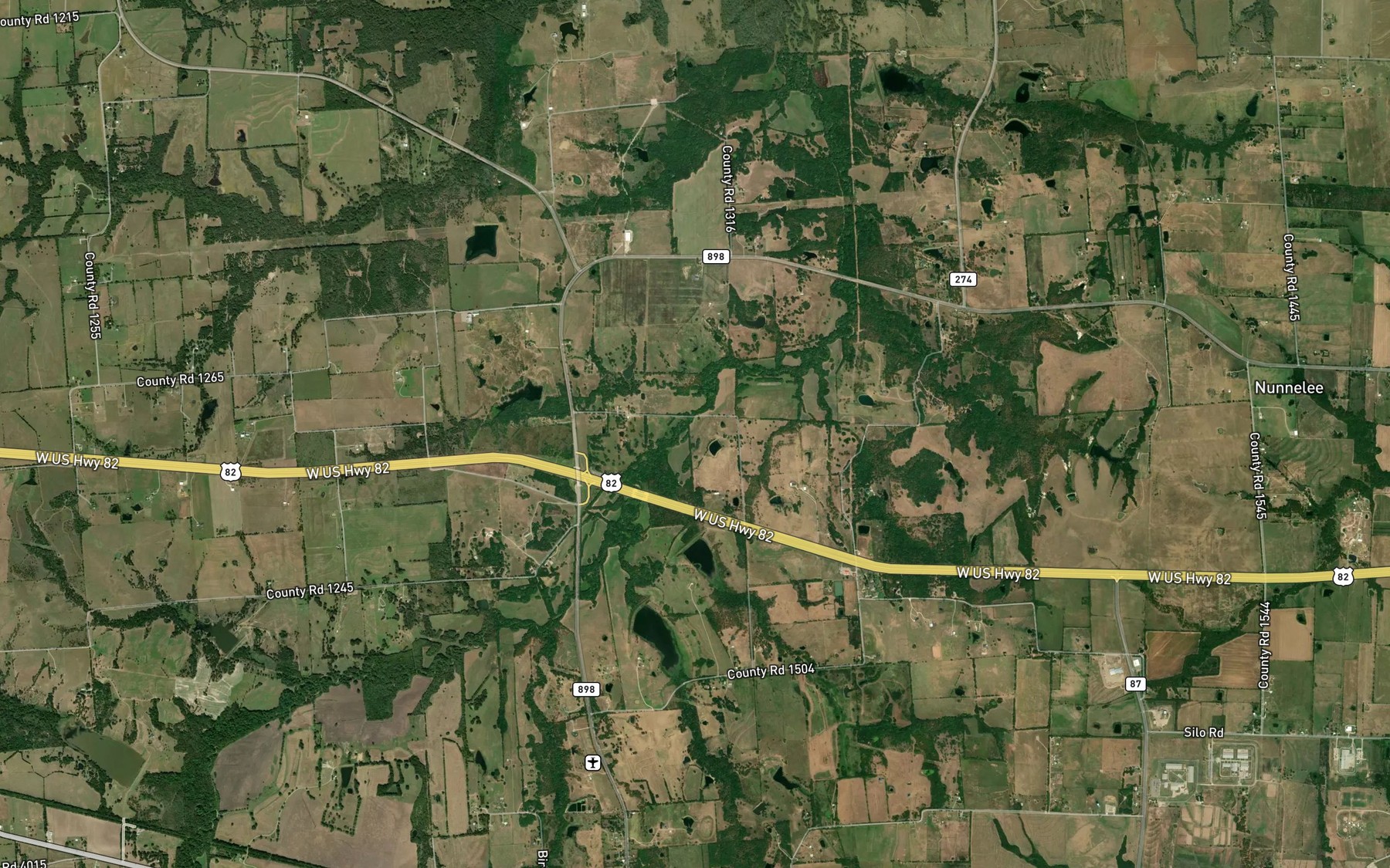 Satellite map of the Soil Conservation Service Site 11 Reservoir