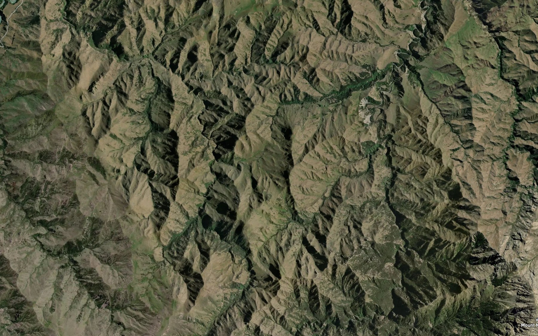Satellite map of the Bullock Head Stream