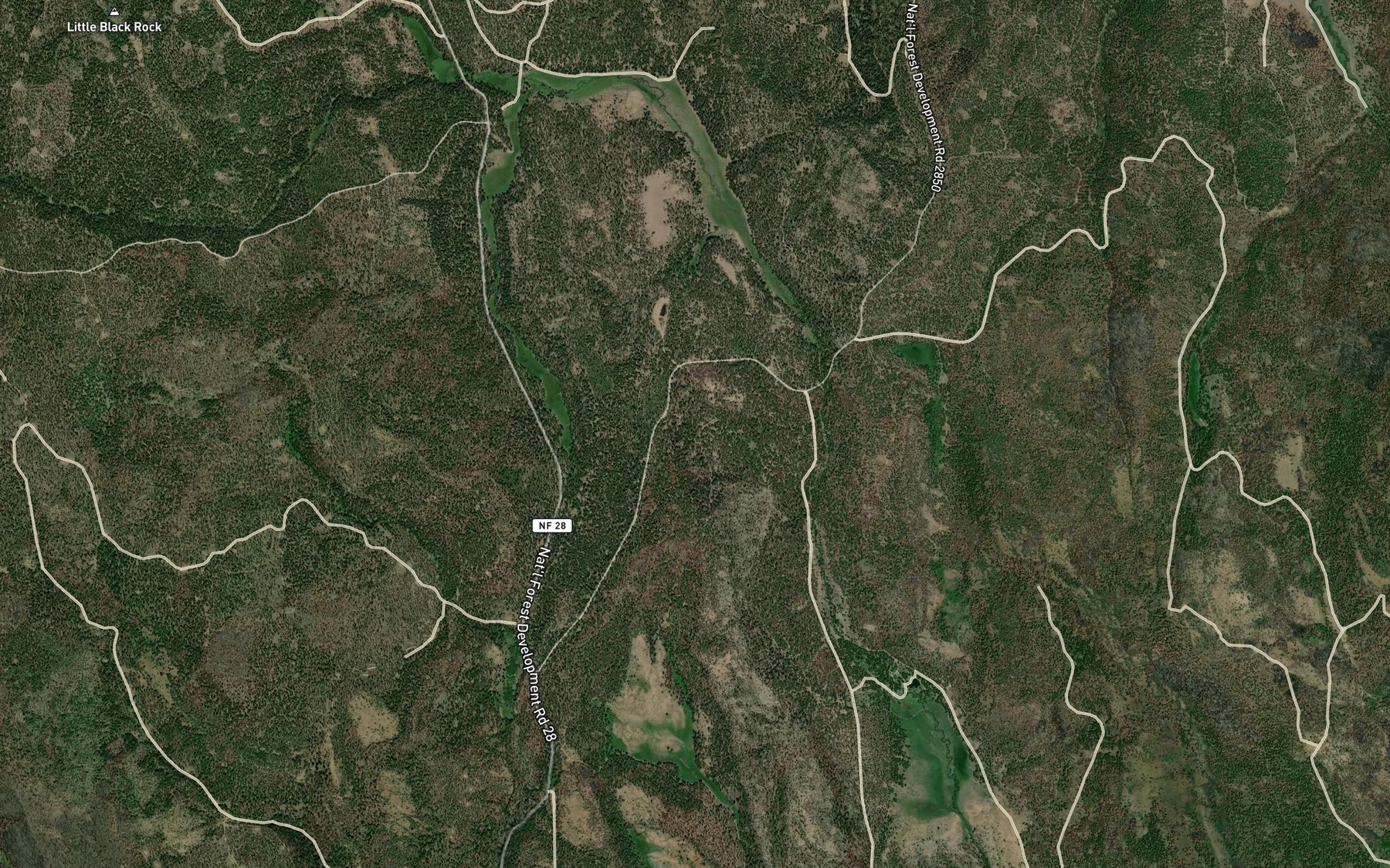 Satellite map of the Miller Spring