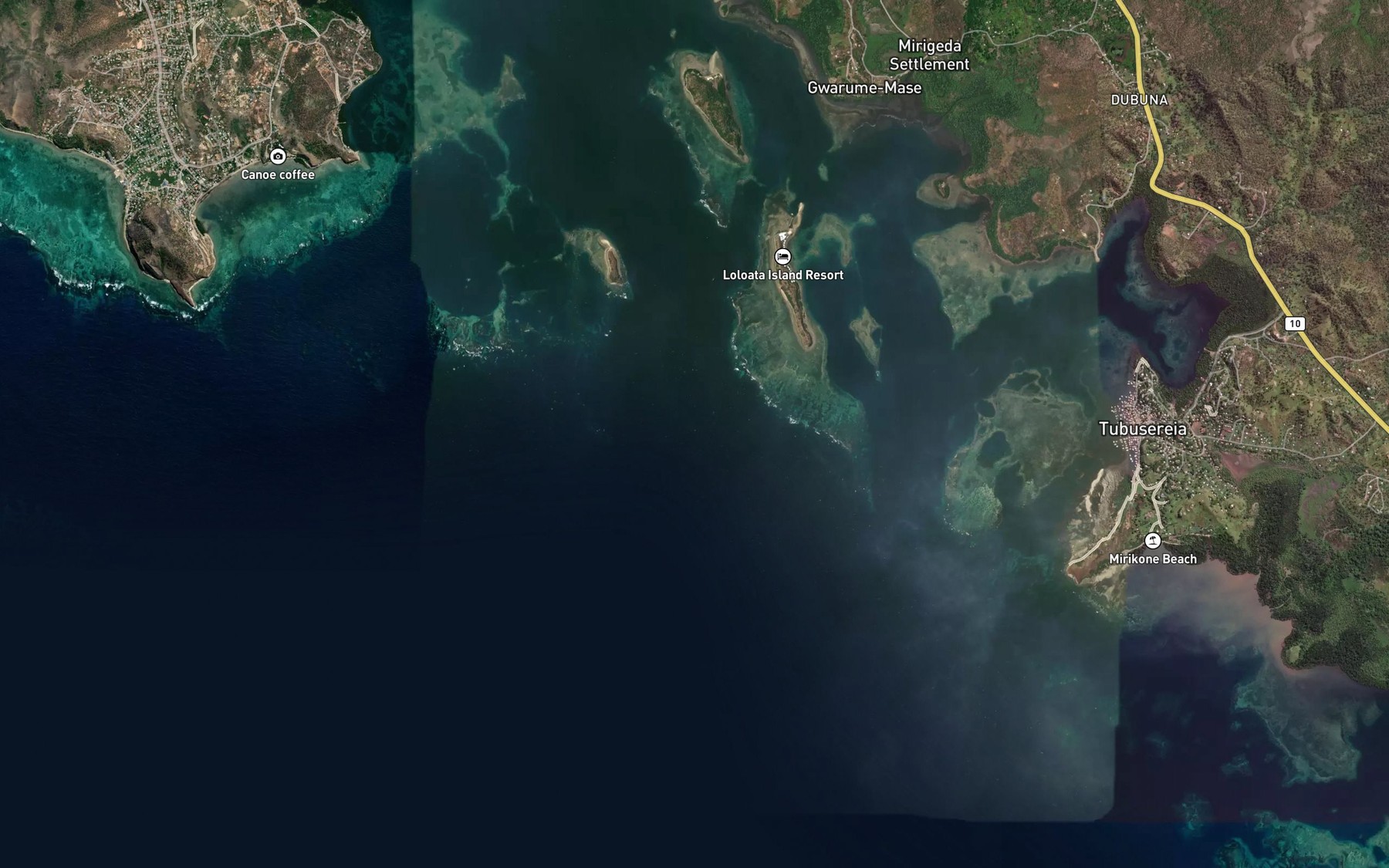 Satellite map of the North Patch