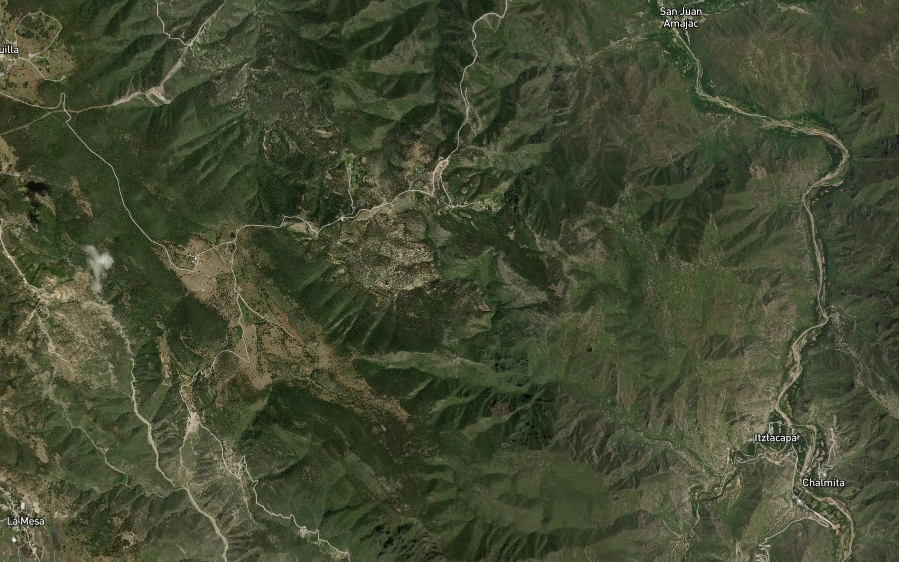 Satellite map of the Barranca El Mastranto