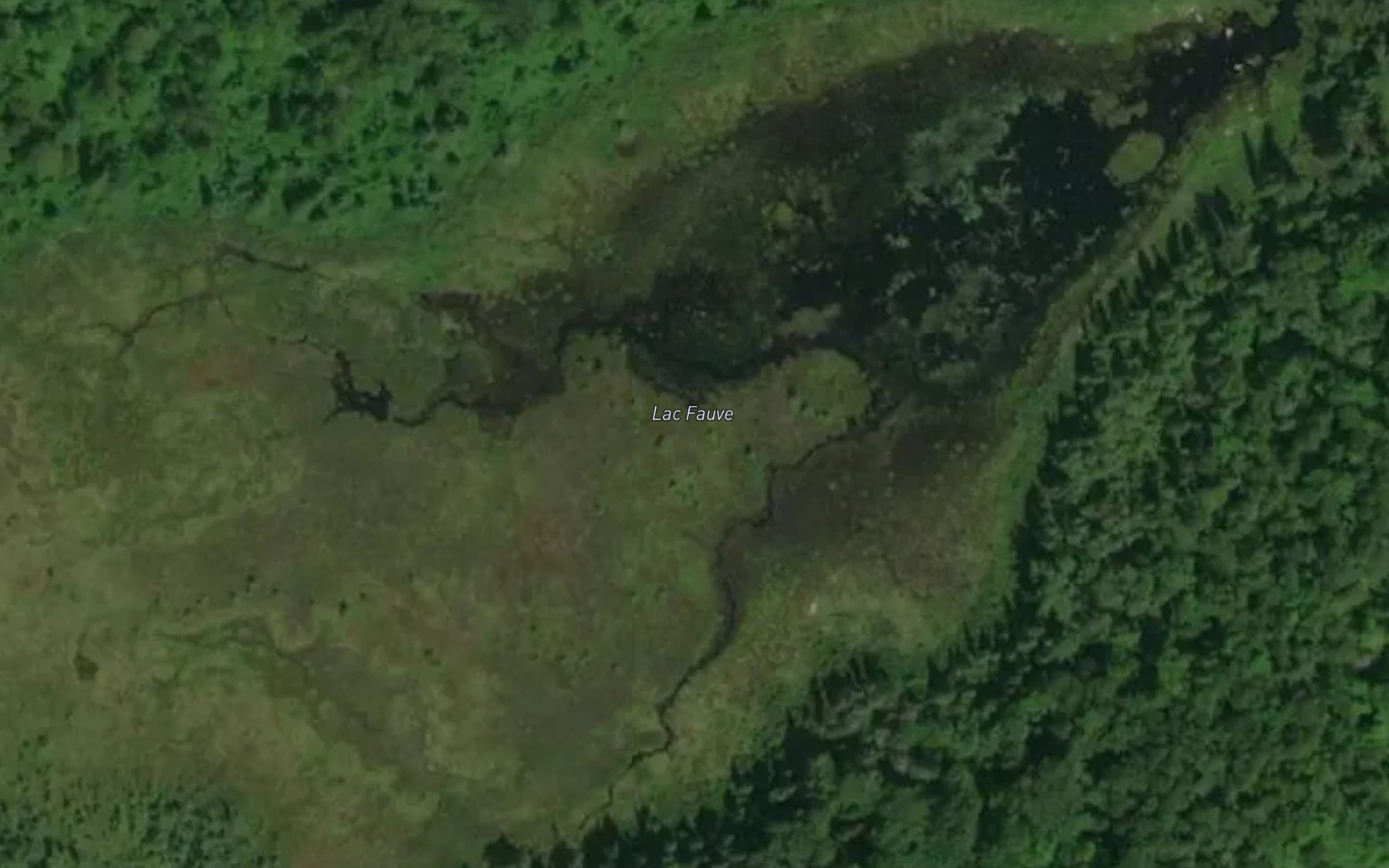 Satellite map of the Lac Fauve