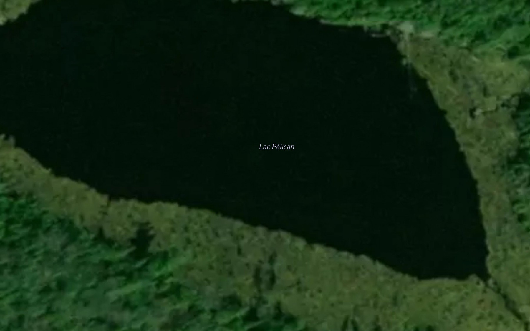 Satellite map of the Lac Pelican
