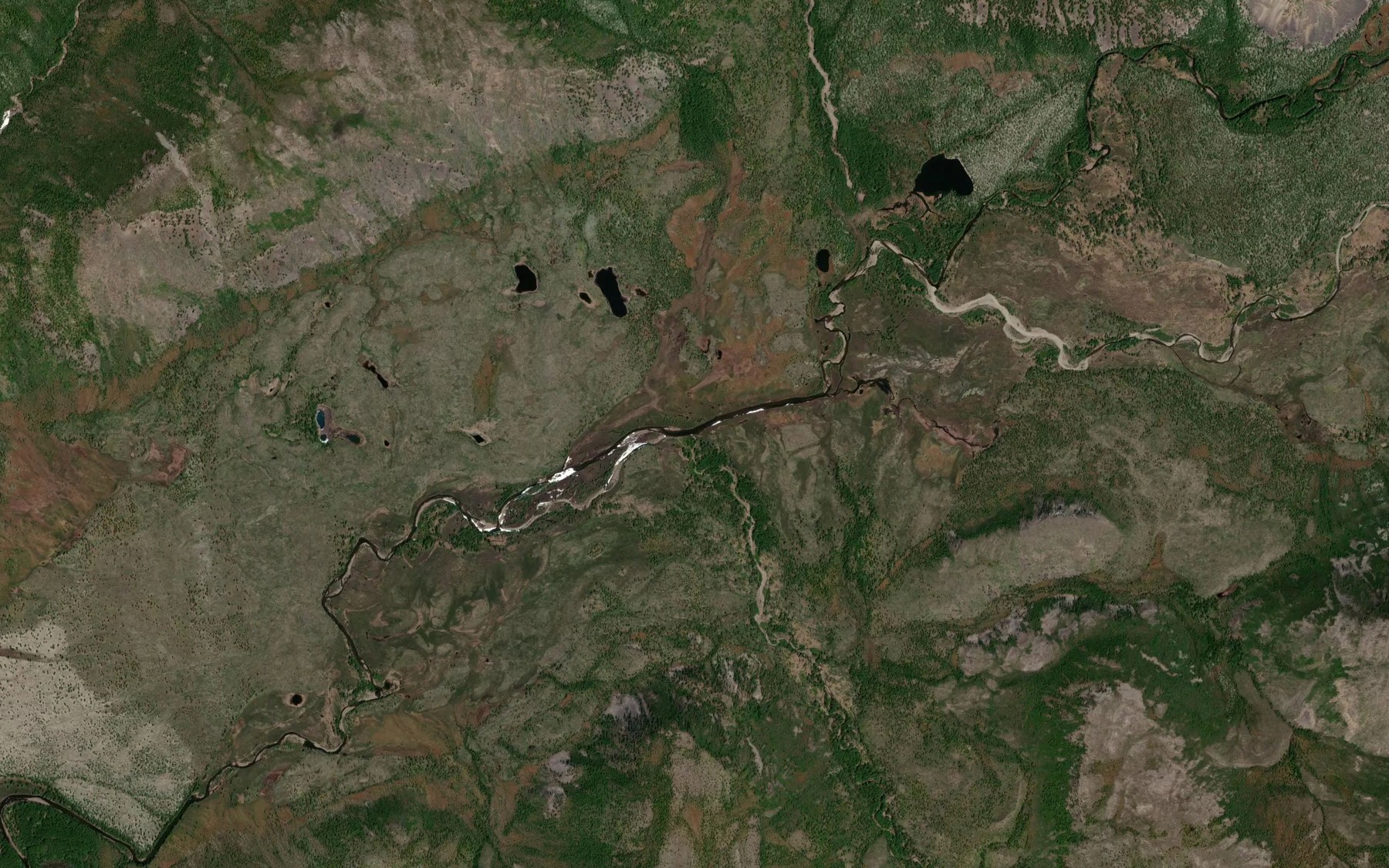 Satellite map of the Atykan