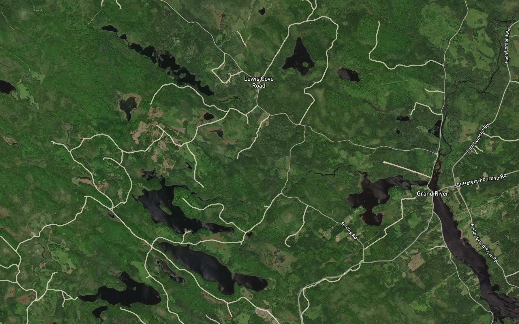 Satellite map of the MacLeod Brook