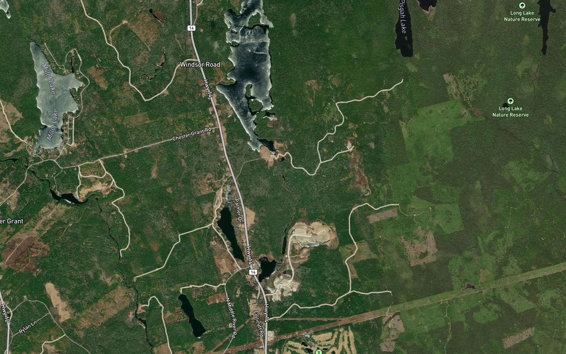 Satellite map of the Second Stillwater
