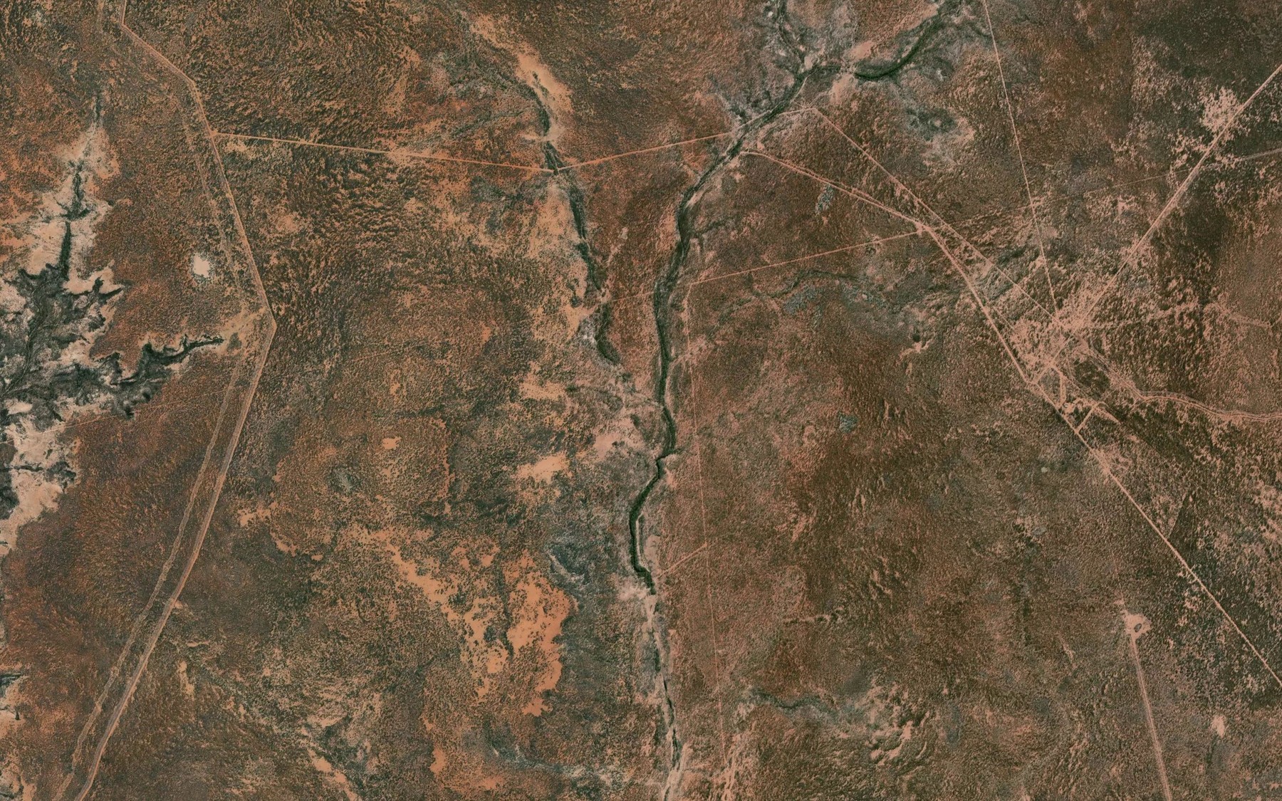 Satellite map of the Spencer Creek
