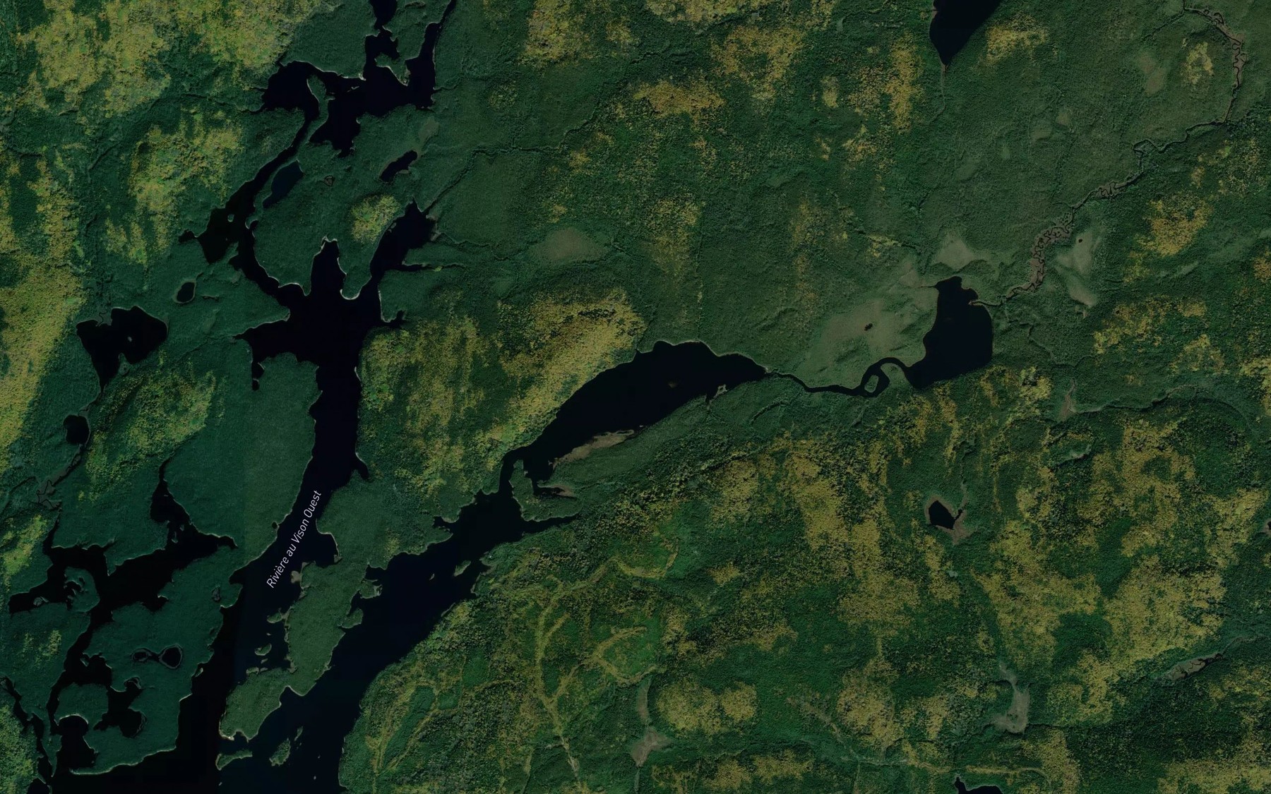 Satellite map of the Lac Jean