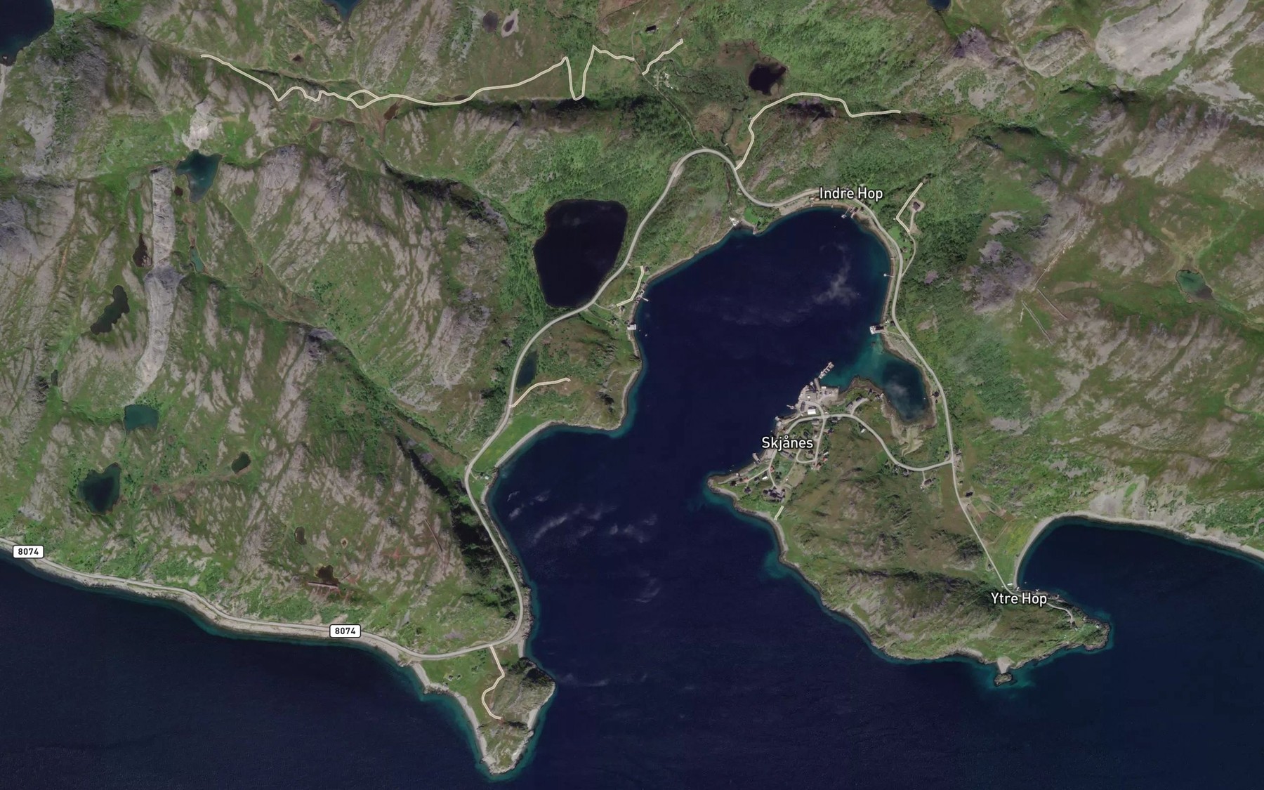 Satellite map of the Lauritskroken